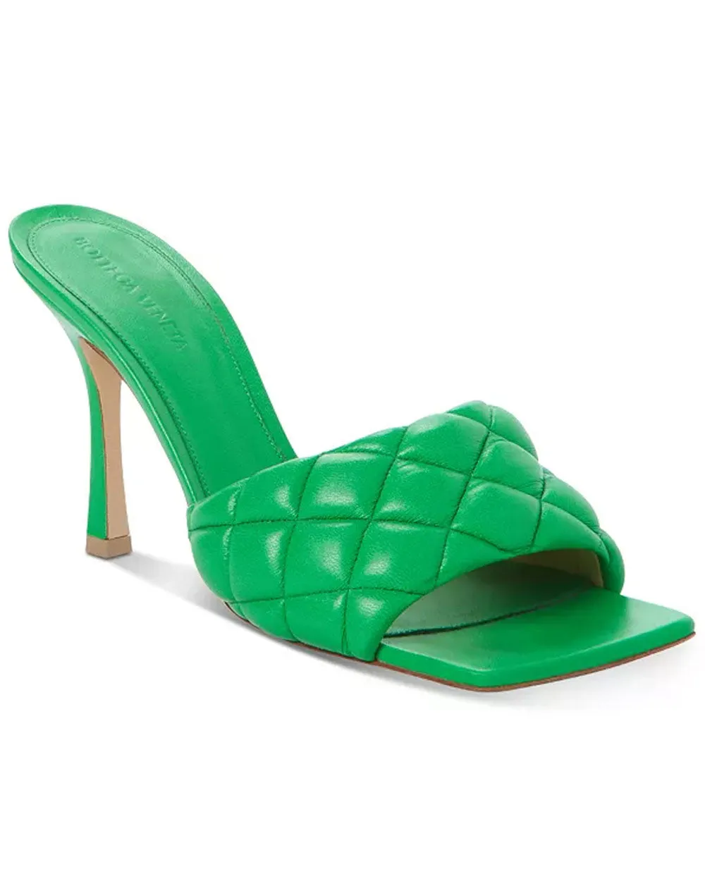 Quilted Slide Sandal in Parakeet