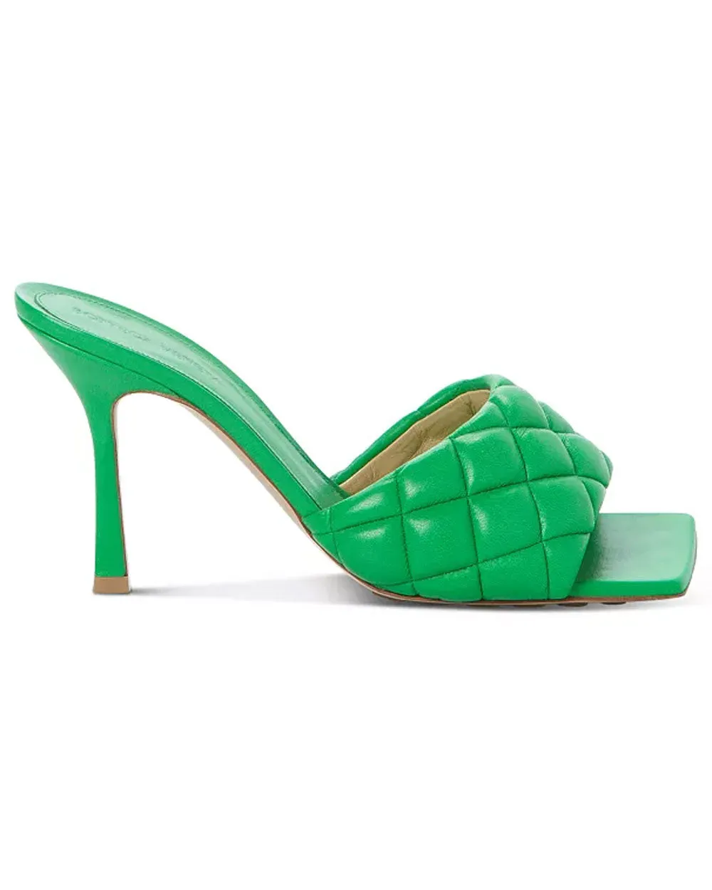 Quilted Slide Sandal in Parakeet