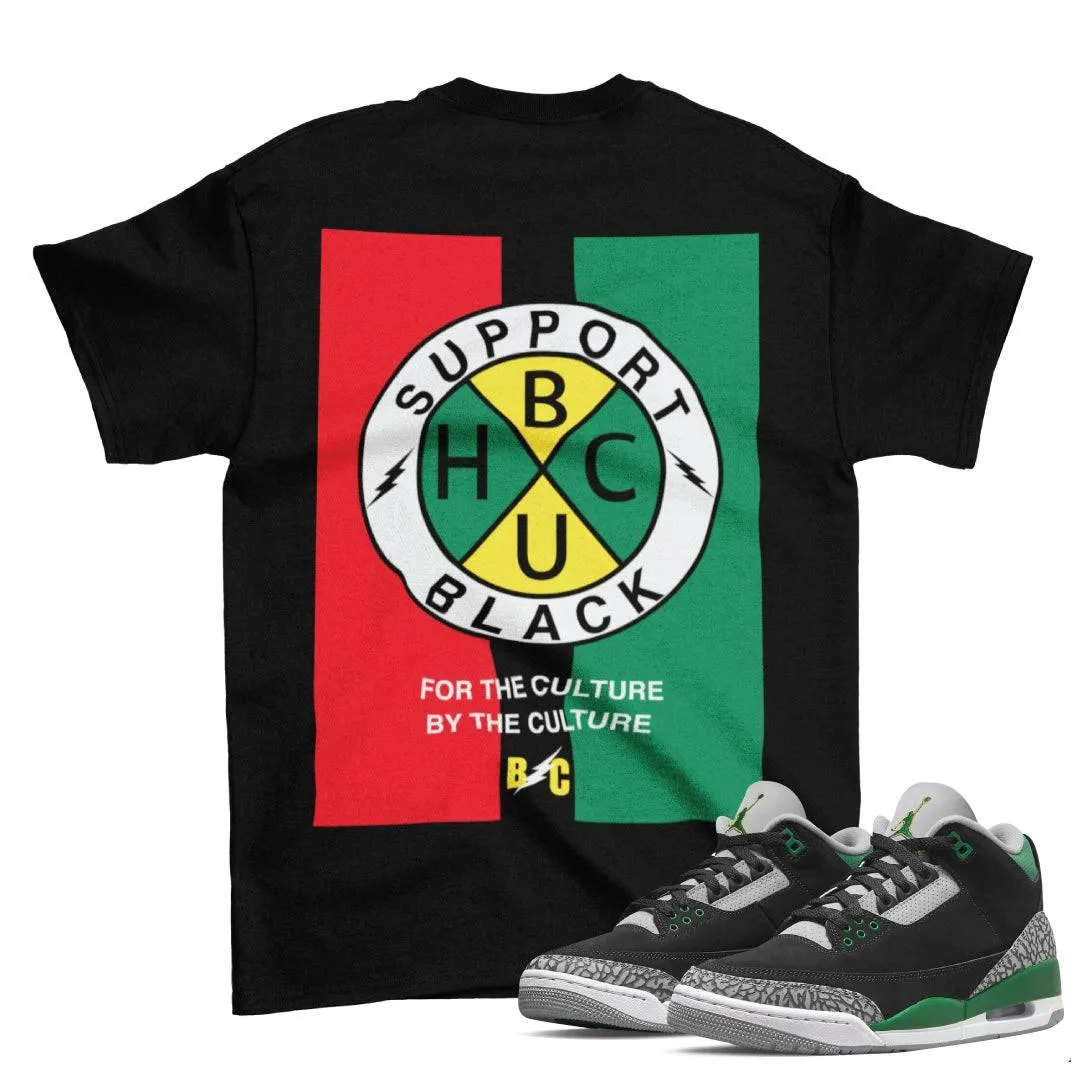 Retro 3 Pine Green HBCU Shirt