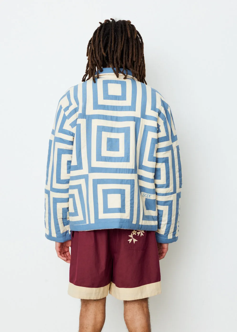 Reversible White House Steps Quilt Jacket