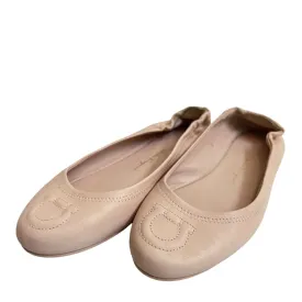 Salvatore Ferragamo Vignola Gancio Scrunched Ballet Flats