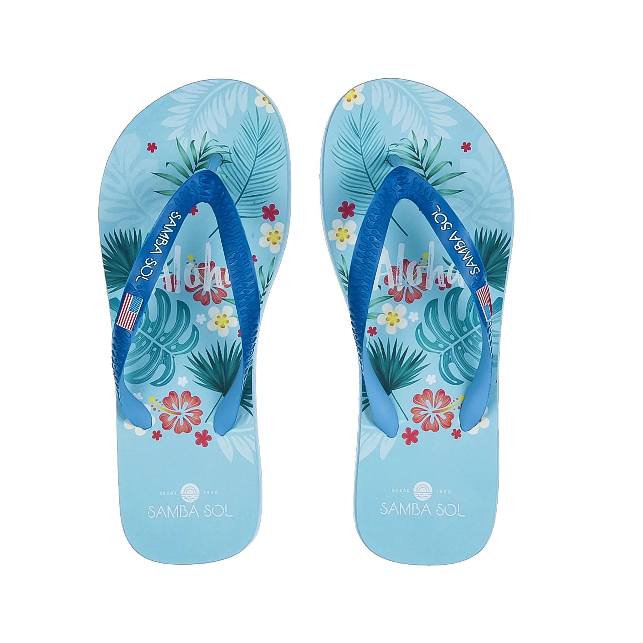 Samba Sol Men's Beach Collection Flip Flops  - Hawaii