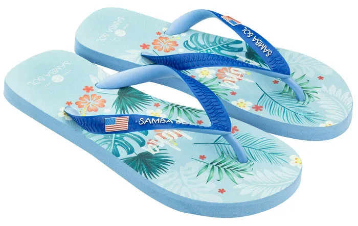 Samba Sol Men's Beach Collection Flip Flops  - Hawaii