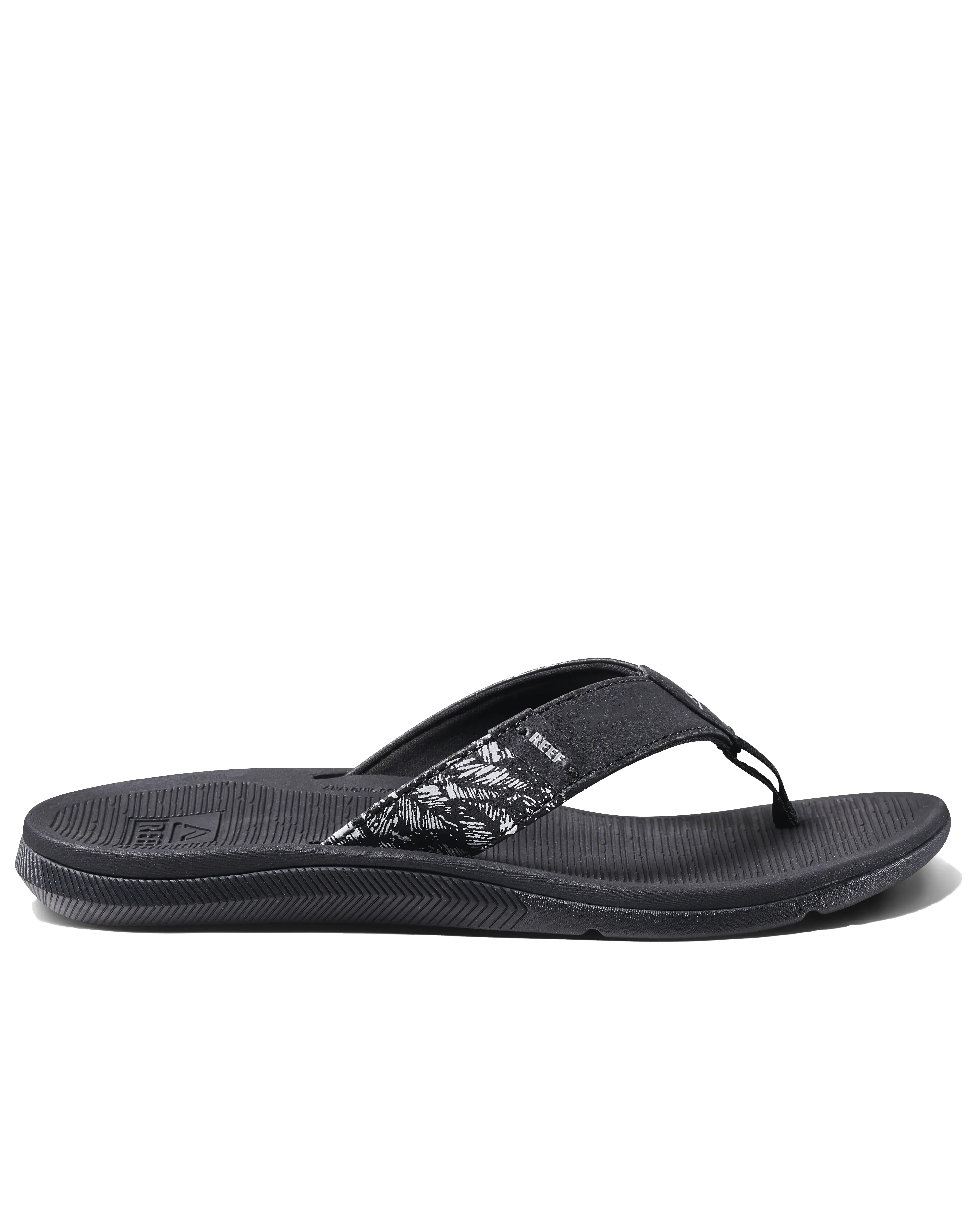 Santa Ana Flip Flops in Black & White