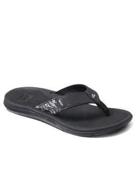 Santa Ana Flip Flops in Black & White