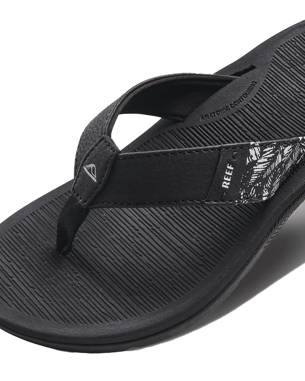 Santa Ana Flip Flops in Black & White