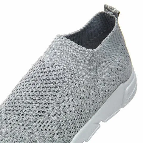 Soft women's sock shoes knitting shoesslip on sneakers breathable tennis shoes