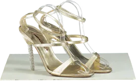 Sophia Webster Gold Rosalind Strappy High Heeled Sandals UK 8 EU 41