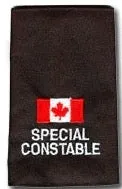 SPECIAL CONSTABLE Canada Flag Slip-Ons