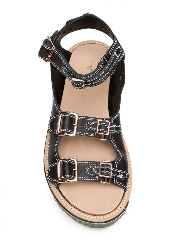 Strappy Platform Sandal (KLS-1601 BLACK)