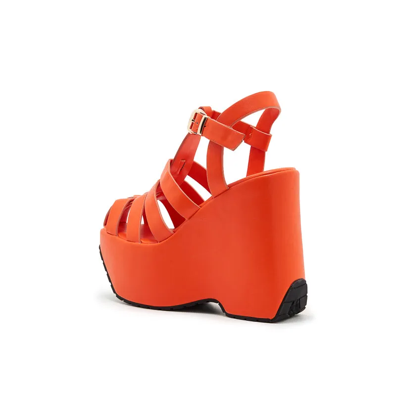 Strappy Roman Sandals Wedge Heels Summer Shoes for Women