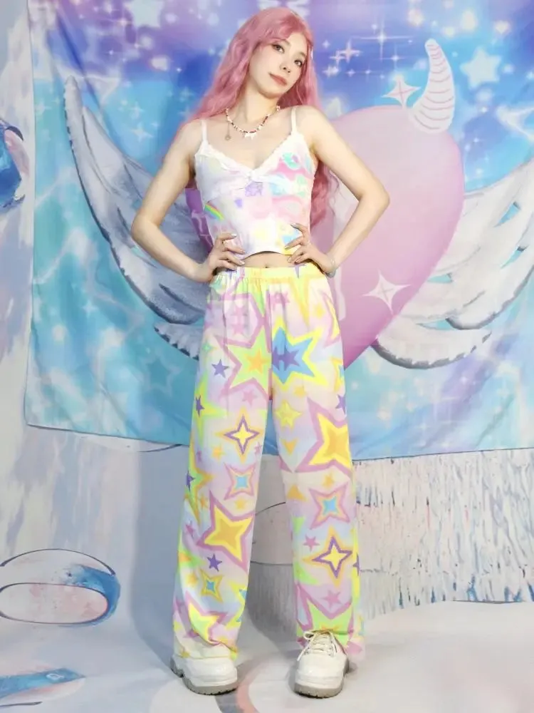 Tie Dye Y2K Star Girl Pants