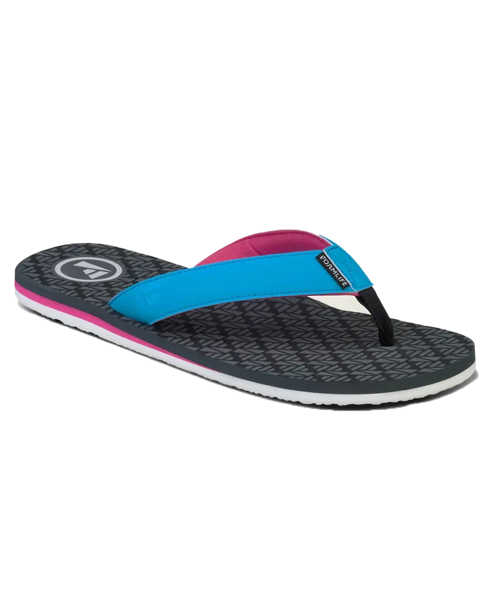 Tradd Flip Flops in Slate Grey