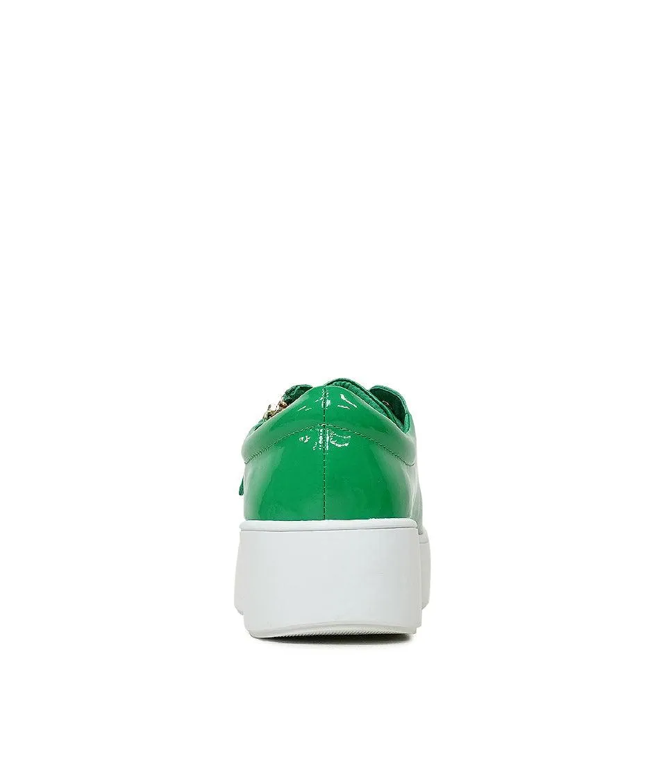 Wolfie Emerald Patent Leather Sneakers