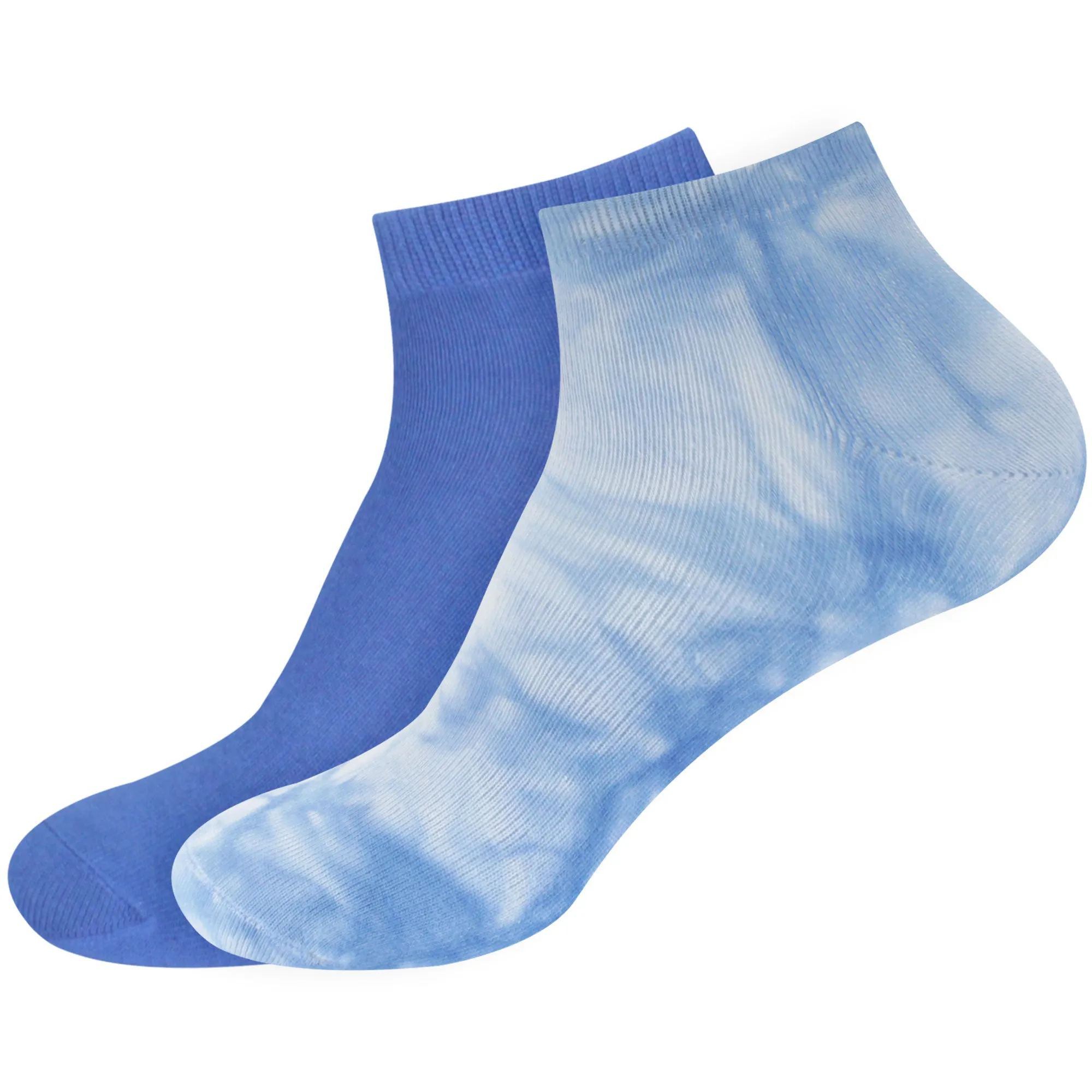 Women's Bamboo Tie Dye Ankle Socks, 2 Pairs