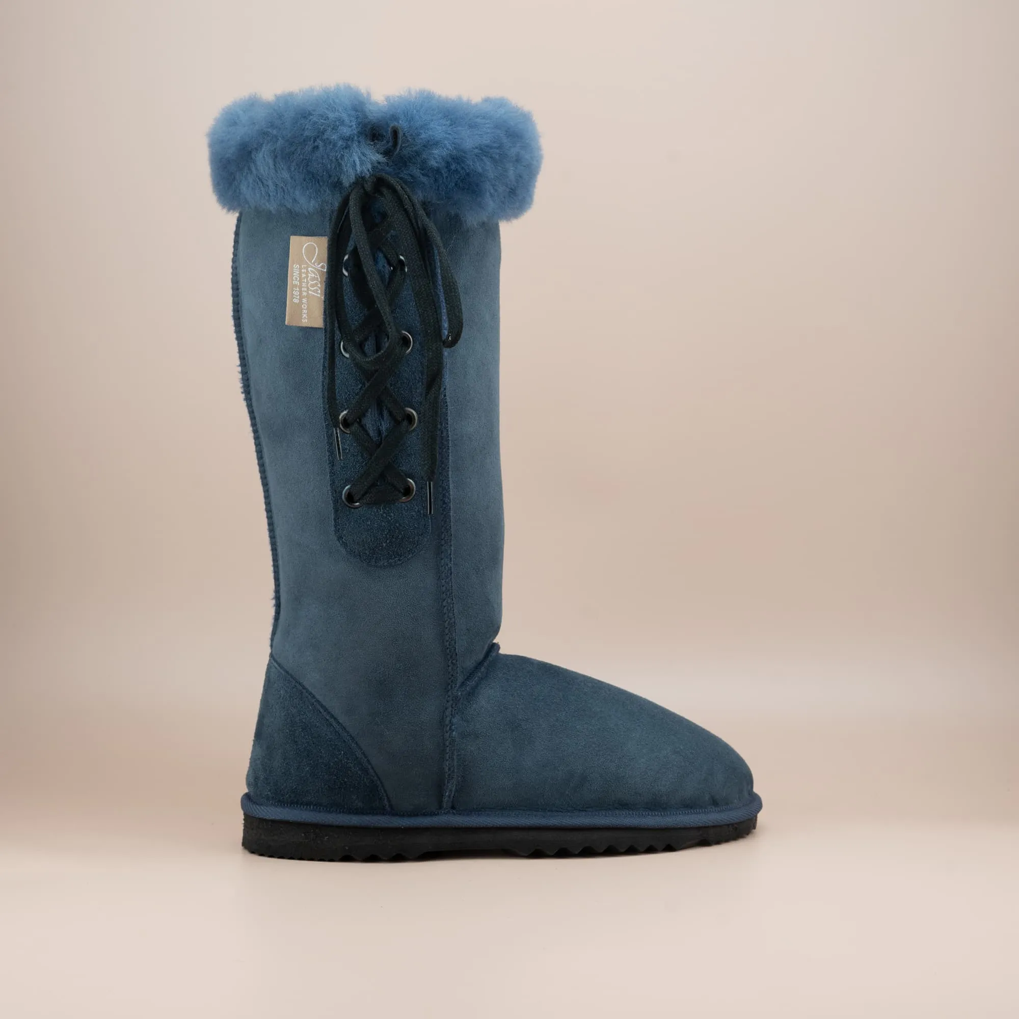 Women's Long Lace-Up Suede Ugg Boot