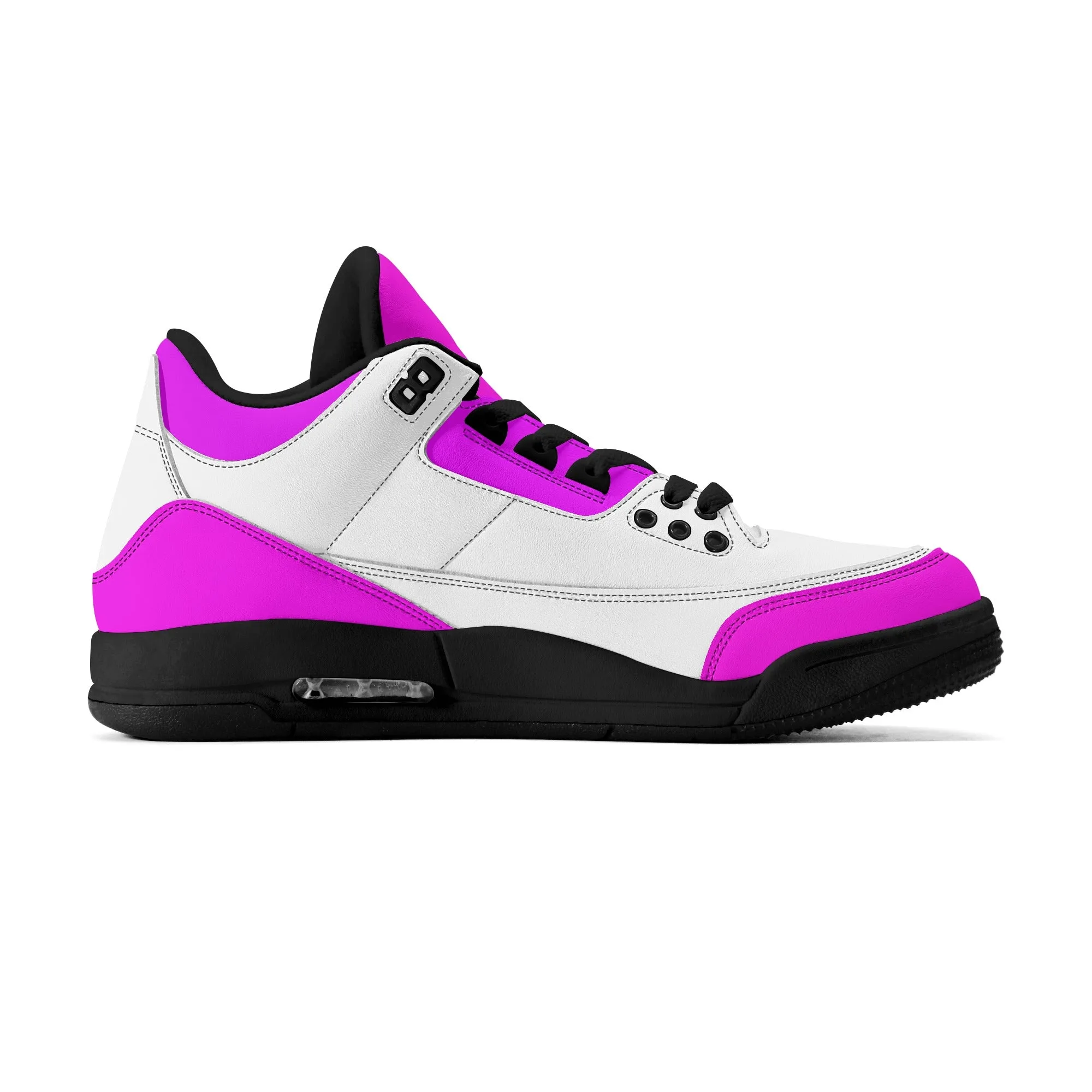 Womens Retro High Top Leather Basketball Sneakers-A5