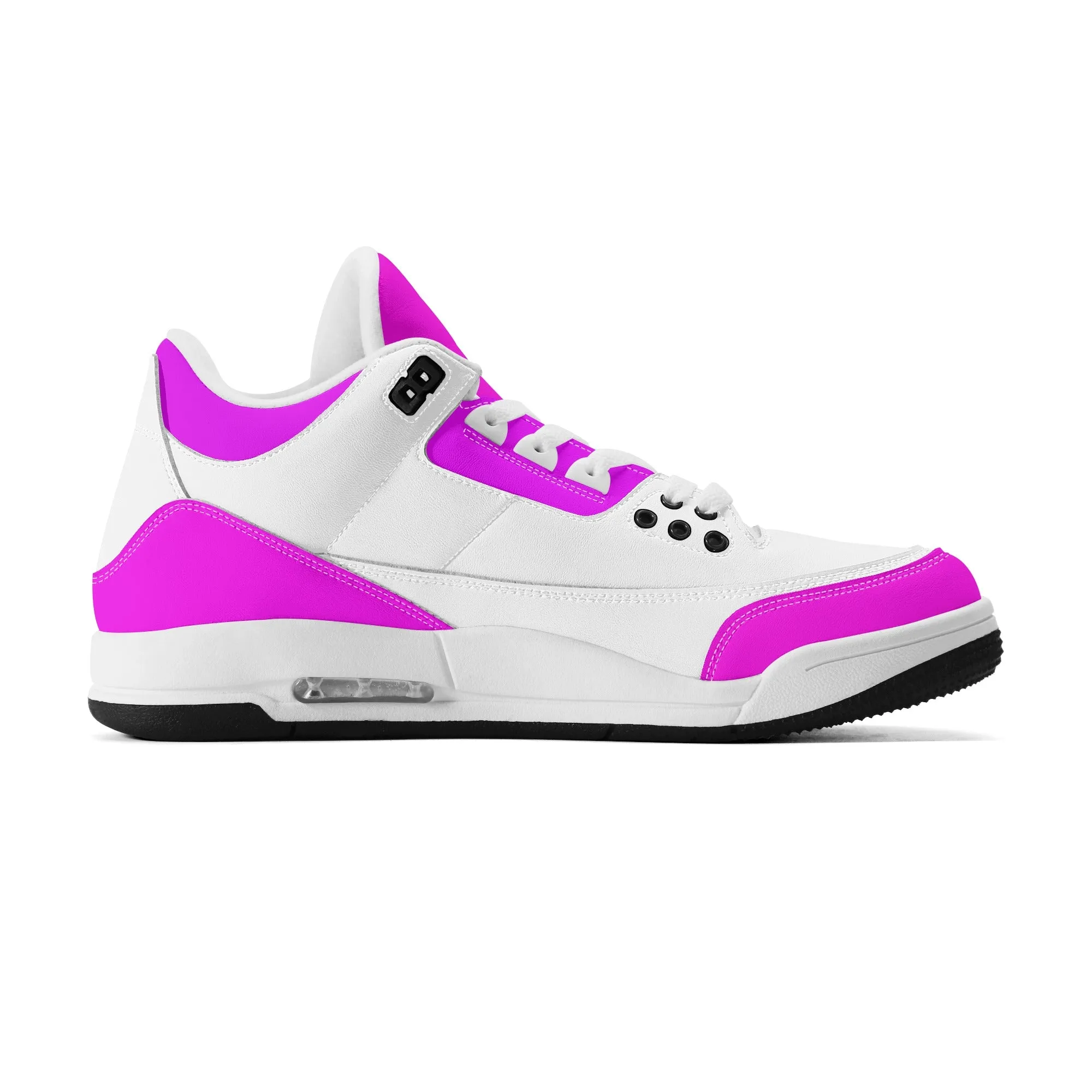 Womens Retro High Top Leather Basketball Sneakers-A5