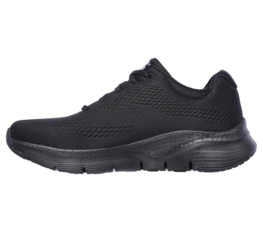 Womens Skechers Arch Fit - Big Appeal Black/Black Lace Up Sport Shoes