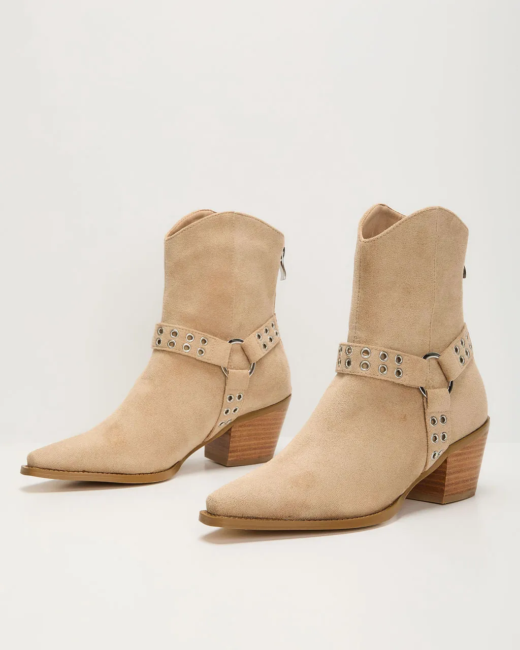 Wynnie Western Grommet Detail Booties